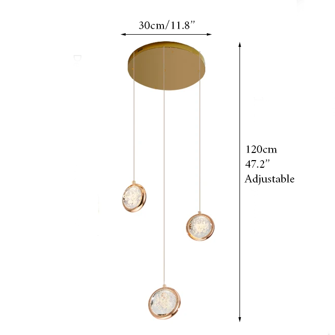 Topaz Staircase Crystal Chandelier - Pendant Lights | Lucera Lighting