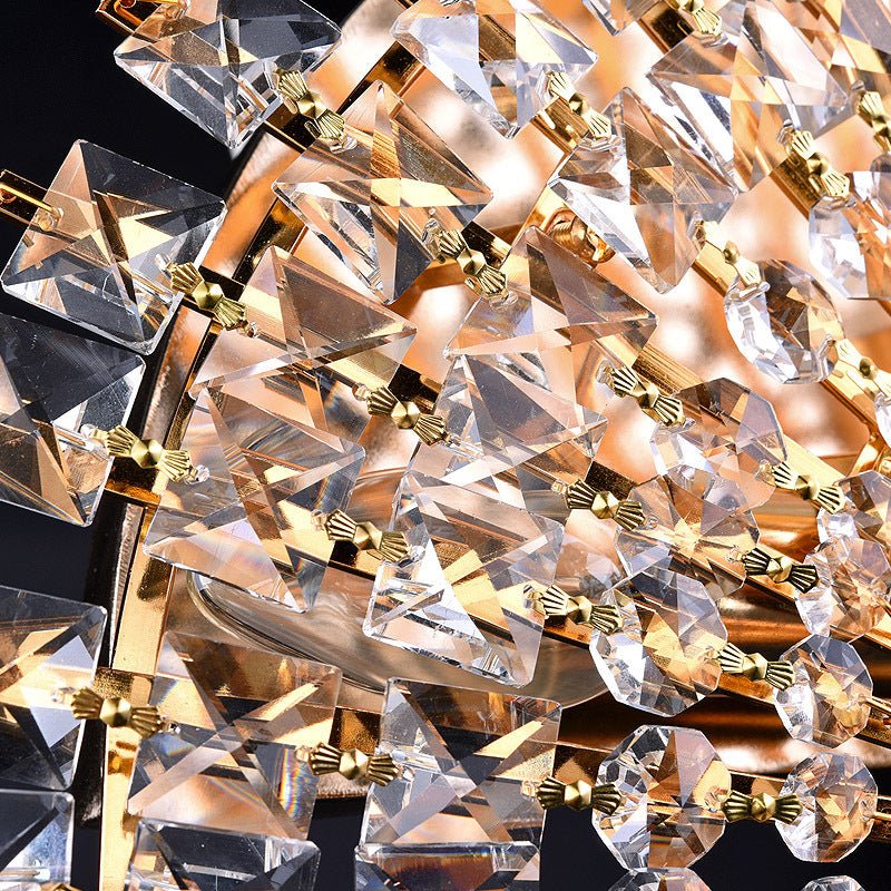 Fugue Luxury Golden Crystal Wall Lamp for Bedroom - Wall Lights & Sconces | Lucera Lighting
