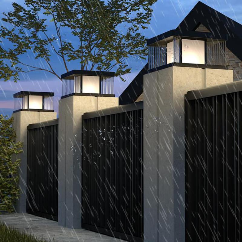 Enceladus Ember Outdoor LED Column Lamp - Exterior wall | Lucera Lighting