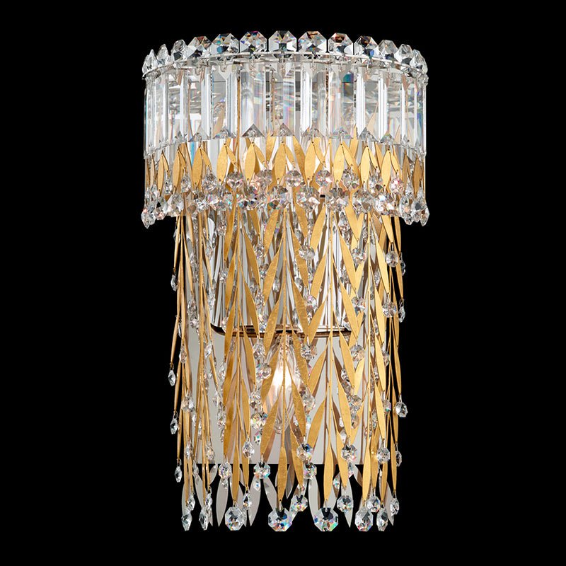 Sera Golden Crystal Wall Lamp for Living Room - Wall Lights & Sconces | Lucera Lighting