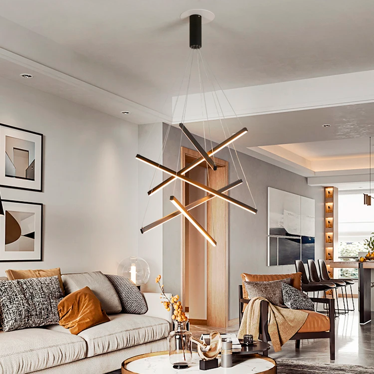 Coral Black LED Chandelier - Chandeliers | Lucera Lighting