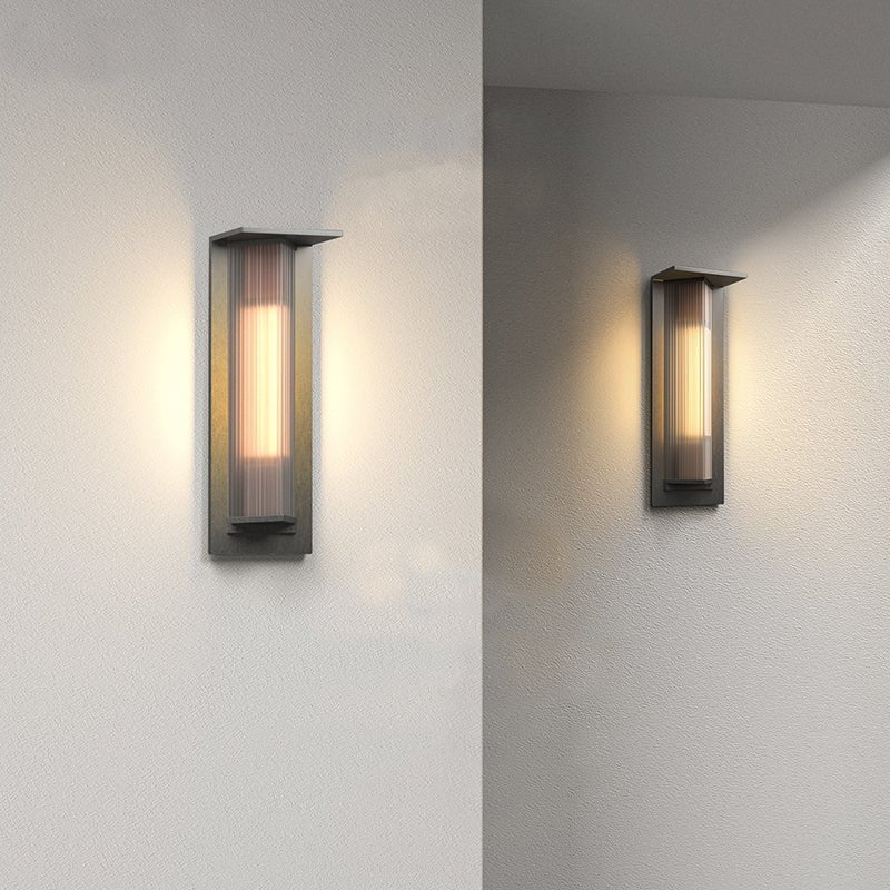 Triton Industrial Glass Wall Lamp - Exterior wall | Lucera Lighting