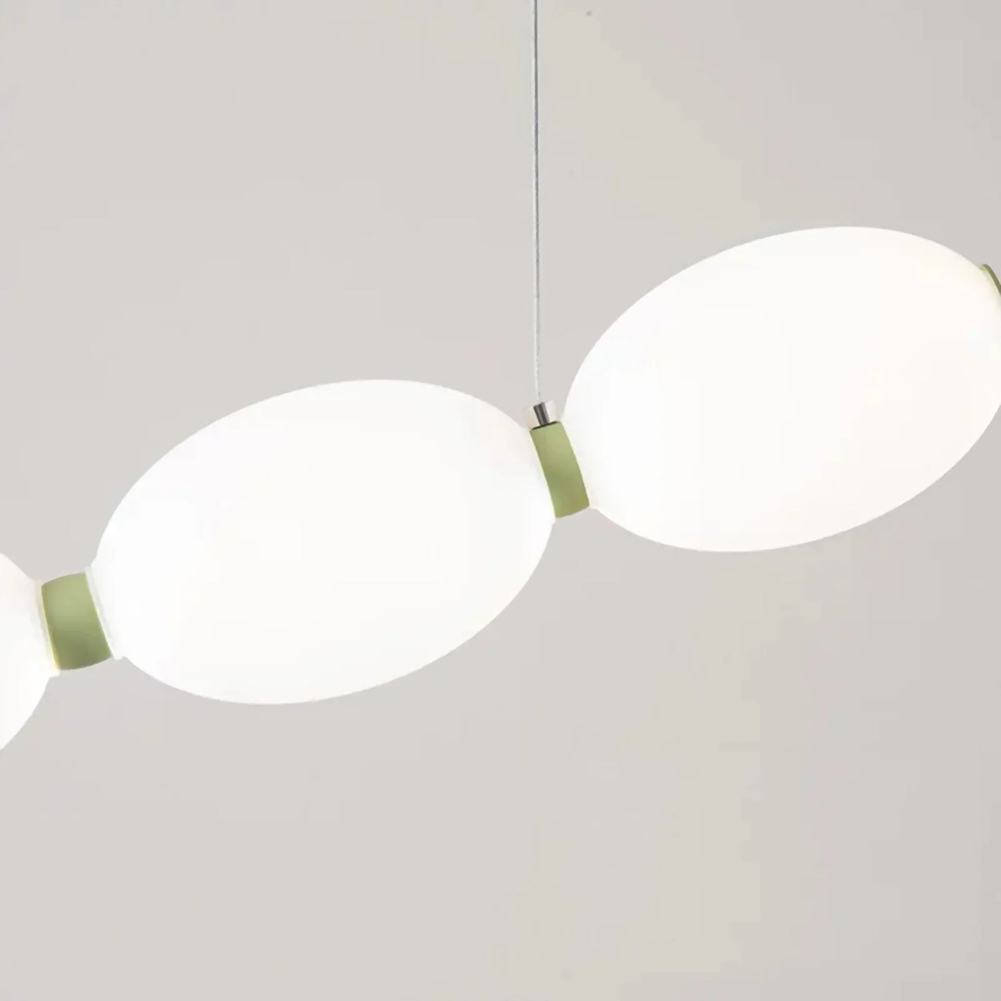 Chrome String of Pearls LED Pendant Chandelier - Pendant Lights | Lucera Lighting
