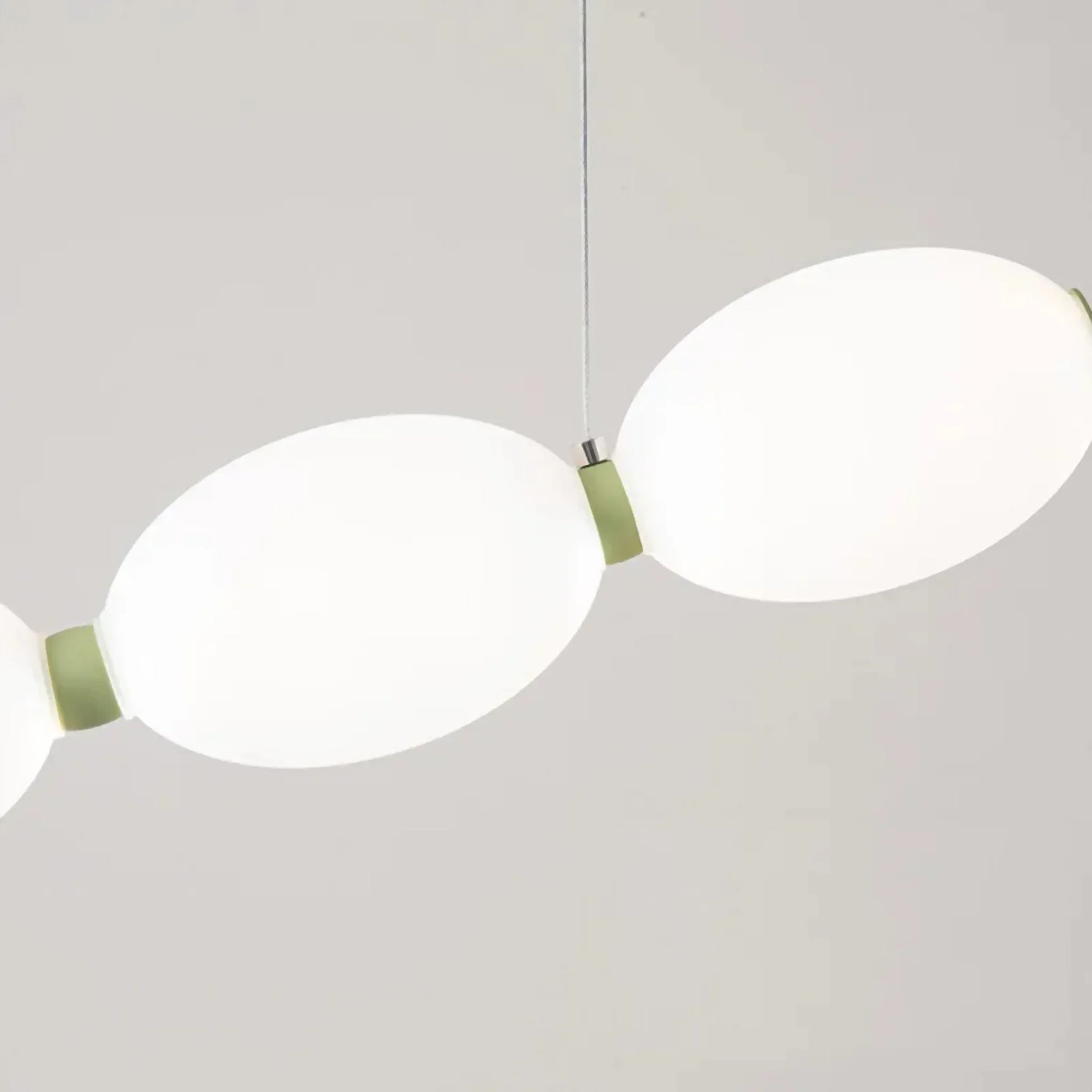 Chrome String of Pearls LED Pendant Chandelier - Pendant Lights | Lucera Lighting
