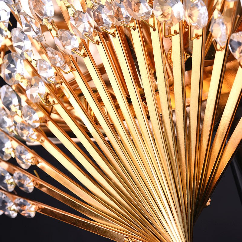 Fugue Luxury Golden Crystal Wall Lamp for Bedroom - Wall Lights & Sconces | Lucera Lighting