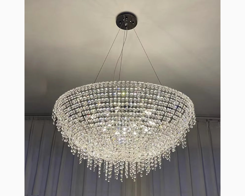 Glen Brilliant Drops Crystal Chandelier - Chandeliers | Lucera Lighting