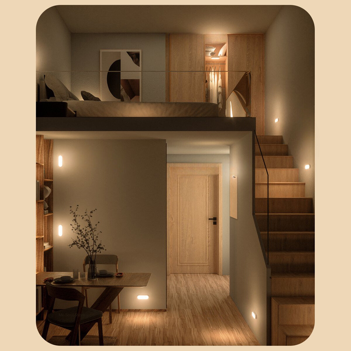 Brighté - Wireless Motion Sensor Wall Lamp
