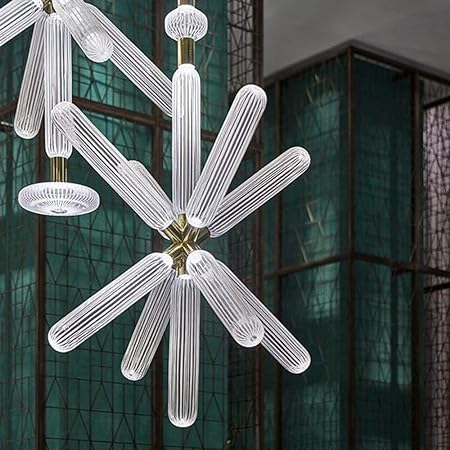 Zeal Glass Chandelier for Staircase - Chandeliers | Lucera Lighting