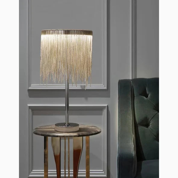 Oscurita Postmodern LED Tassel Nightstand Lamp - Lamps | Lucera Lighting