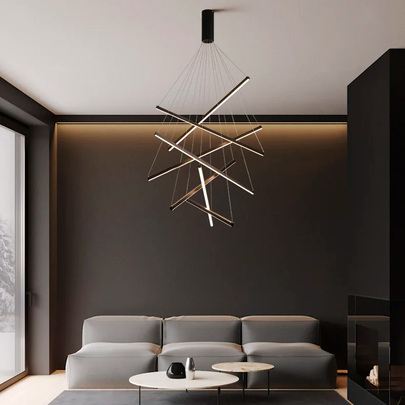 Coral Black LED Chandelier - Chandeliers | Lucera Lighting