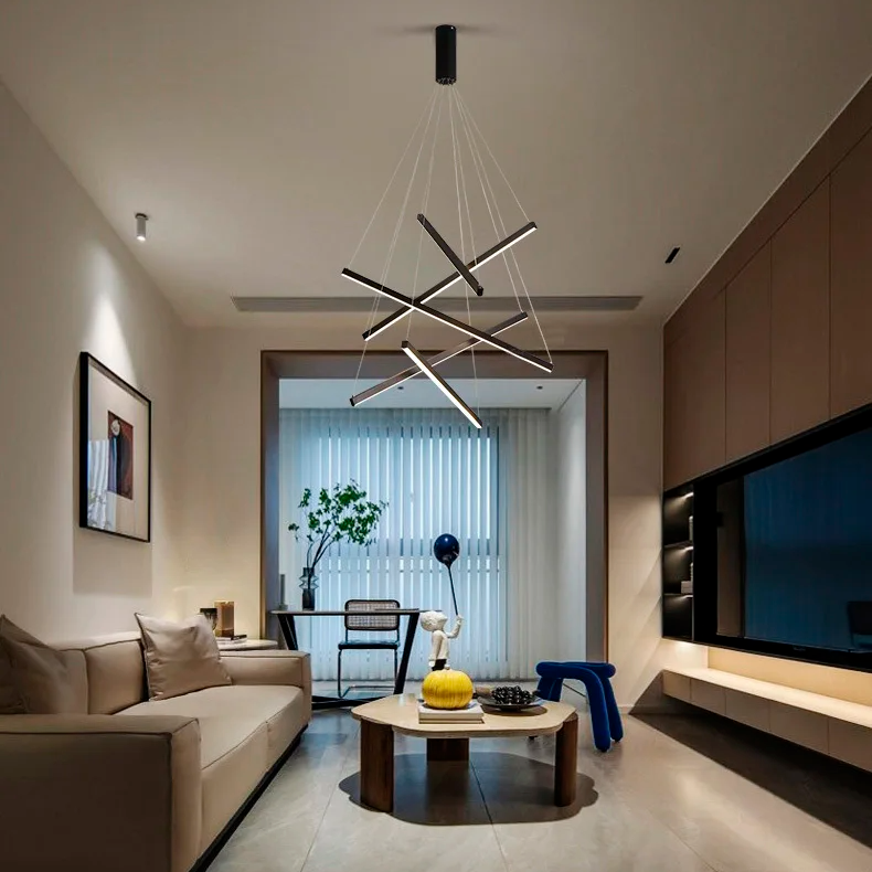Coral Black LED Chandelier - Chandeliers | Lucera Lighting