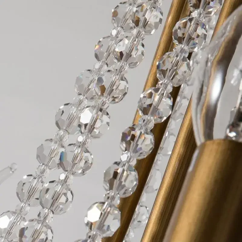 Crest Vintage Crystal Staircase Chandelier - Chandeliers | Lucera Lighting