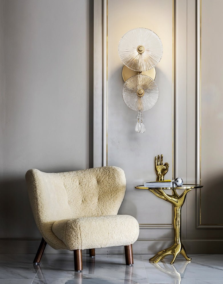 Echinus Modern Crystal Wall Lamp Circle Shaped - Wall Lights & Sconces | Lucera Lighting
