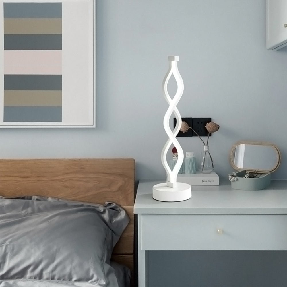 Tristezza Minimalistic Spiral LED Table Sconce - Pendant Lights | Lucera Lighting