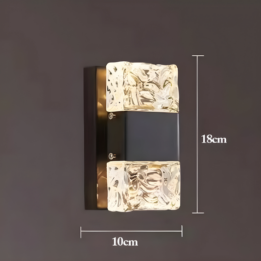 Radiance Arc Wall Lamp - Luxe Crystal LED Sconce