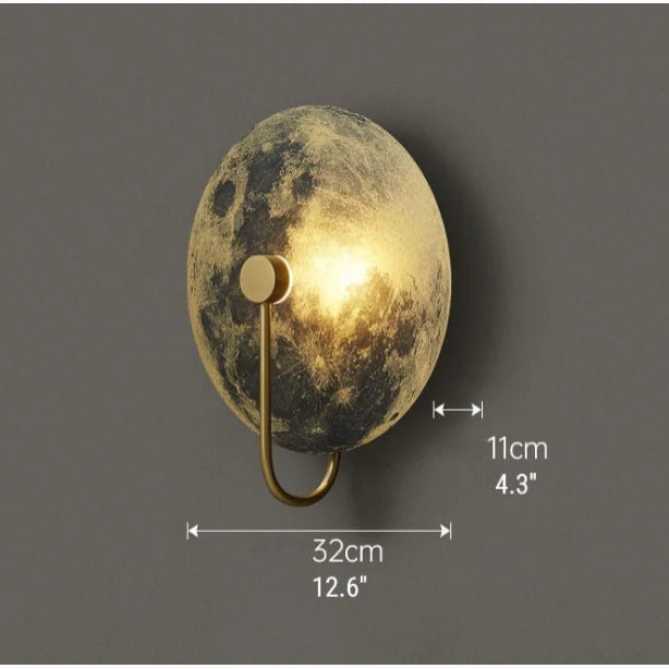 Spiral Moon Shaped Wall Lamp - Wall Lights & Sconces | Lucera Lighting