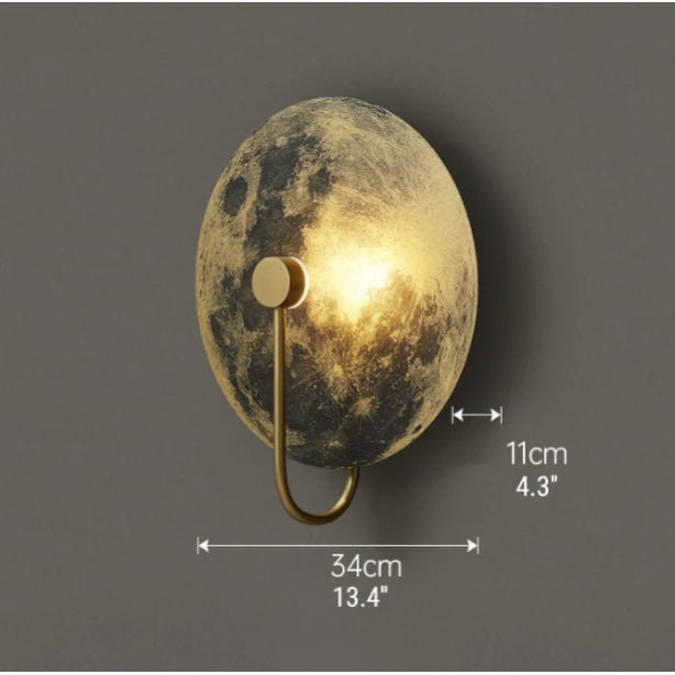 Spiral Moon Shaped Wall Lamp - Wall Lights & Sconces | Lucera Lighting