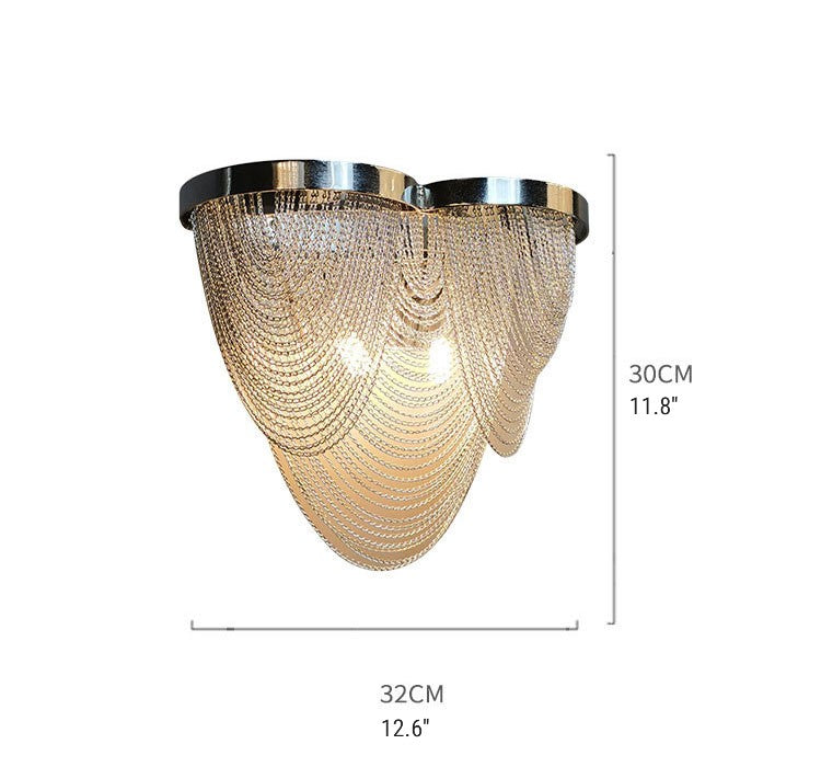 Limbic Luxury Chain Wall Lamp in American Style - Wall Lights & Sconces | Lucera Lighting