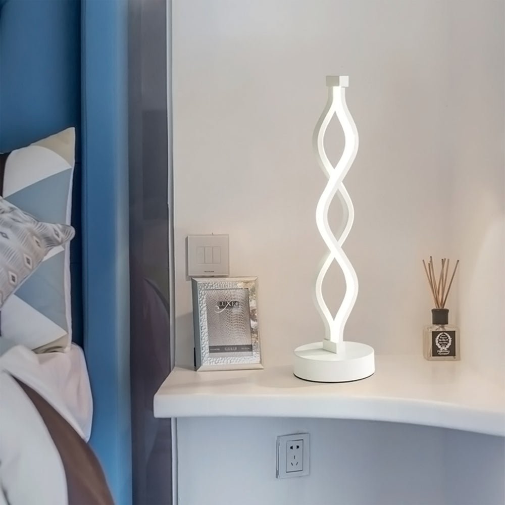 Tristezza Minimalistic Spiral LED Table Sconce - Pendant Lights | Lucera Lighting