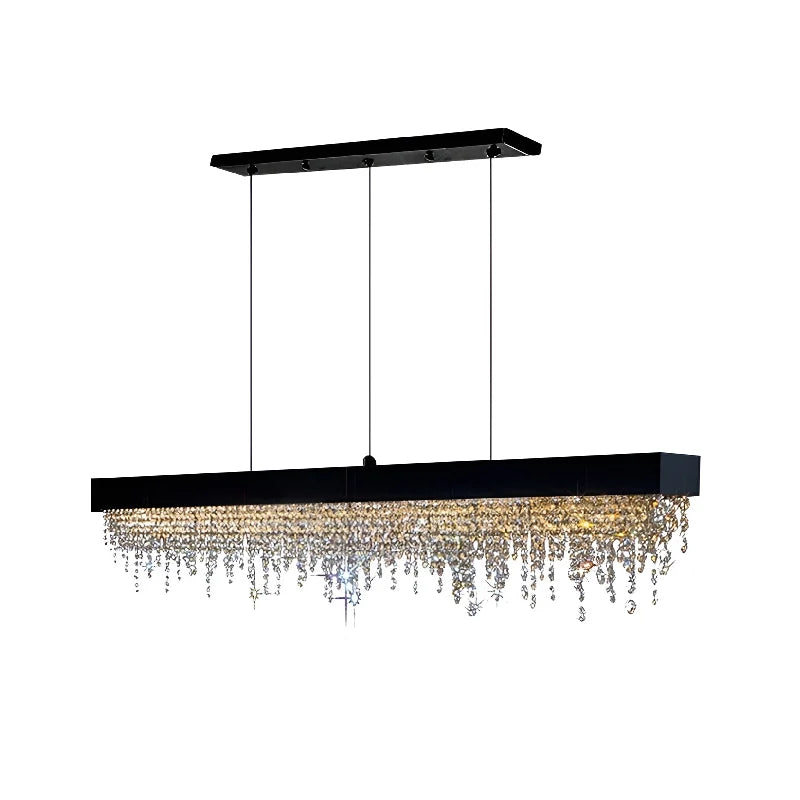 Sol Black and Gold Chandelier for Dining Room - Pendant Lights | Lucera Lighting