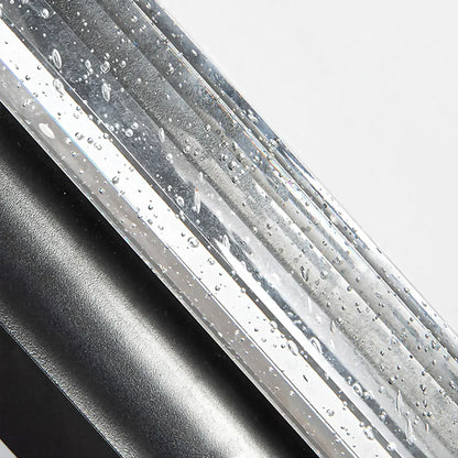 Detail of stainless steel mount and finish on Hemera Outdoor Sconce