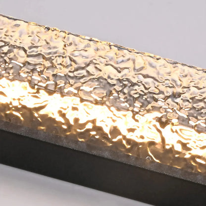 close-up of rust-resistant black stainless steel frame and durable acrylic shade