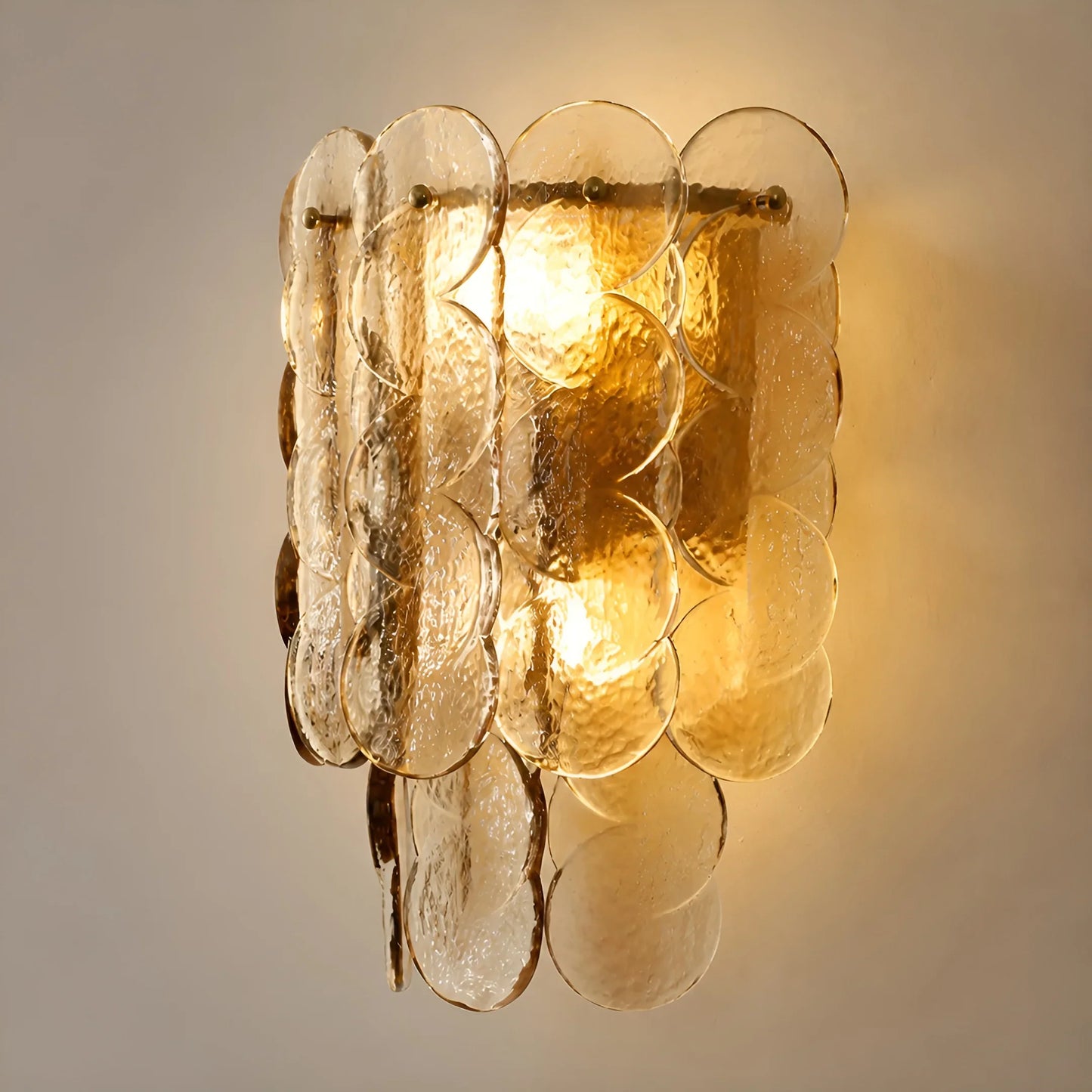 Colmo Caspian Textured Glass Wall Light - Wall Lights & Sconces | Lucera Lighting