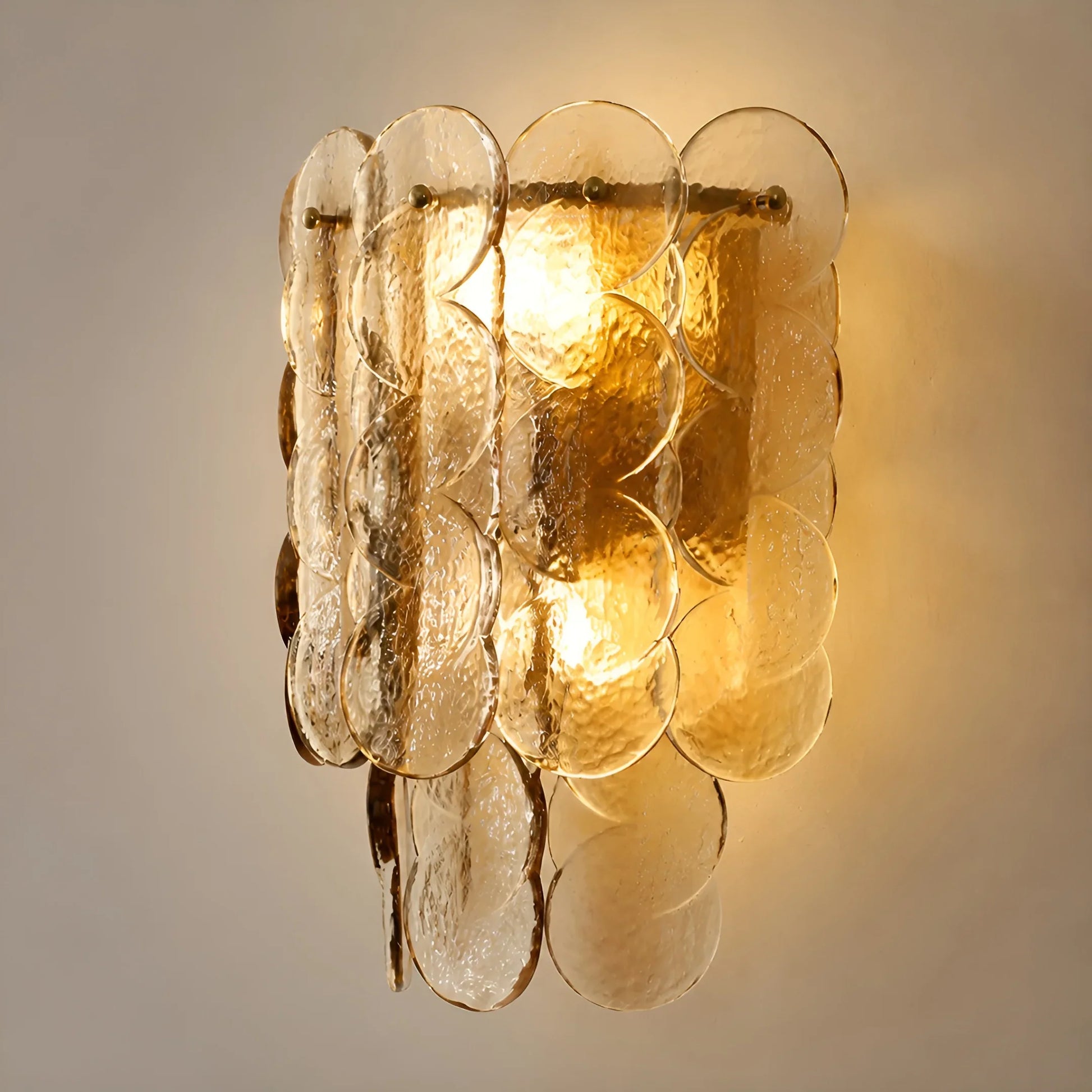 Colmo Caspian Textured Glass Wall Light - Wall Lights & Sconces | Lucera Lighting