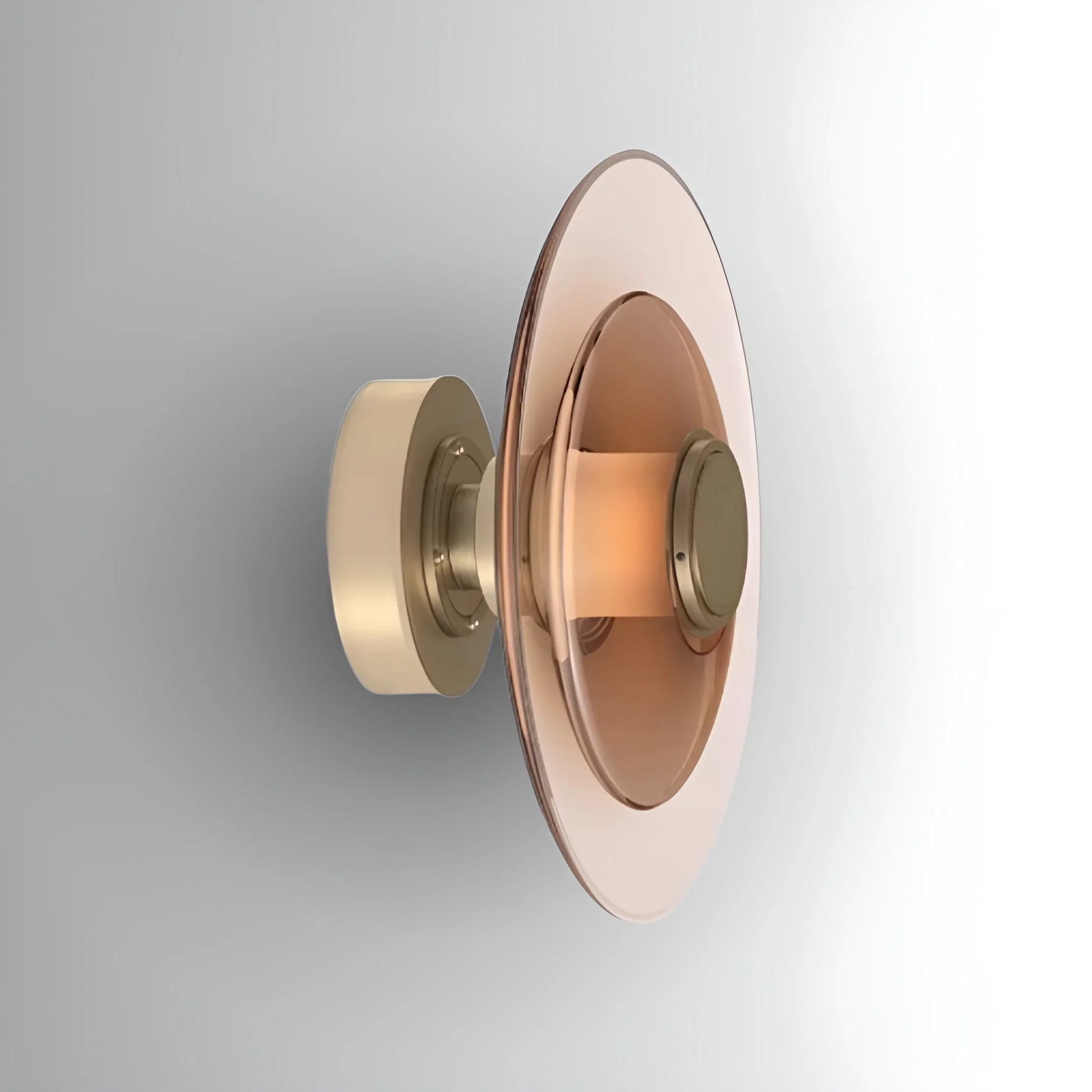 Domo Disc Glass Wall Sconce - Nordic Modern - Wall Lights & Sconces | Lucera Lighting