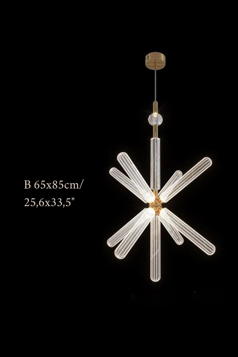 Zeal Glass Chandelier for Staircase - Chandeliers | Lucera Lighting
