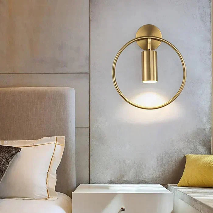 OpulentGlow Wall Lamp - Gold LED Accent Sconce