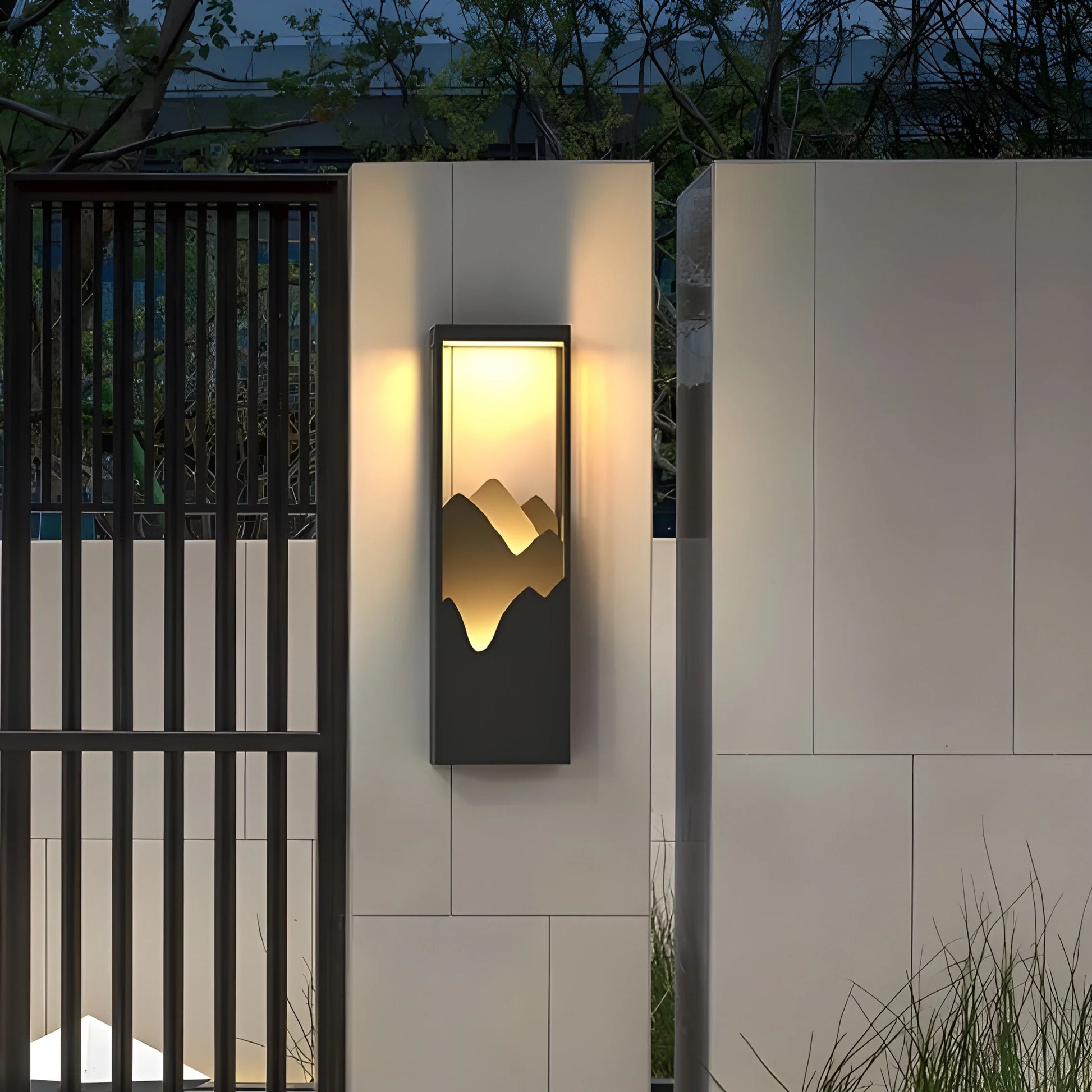 Renee Black Outdoor Waterproof Wall Light - Exterior wall | Lucera Lighting
