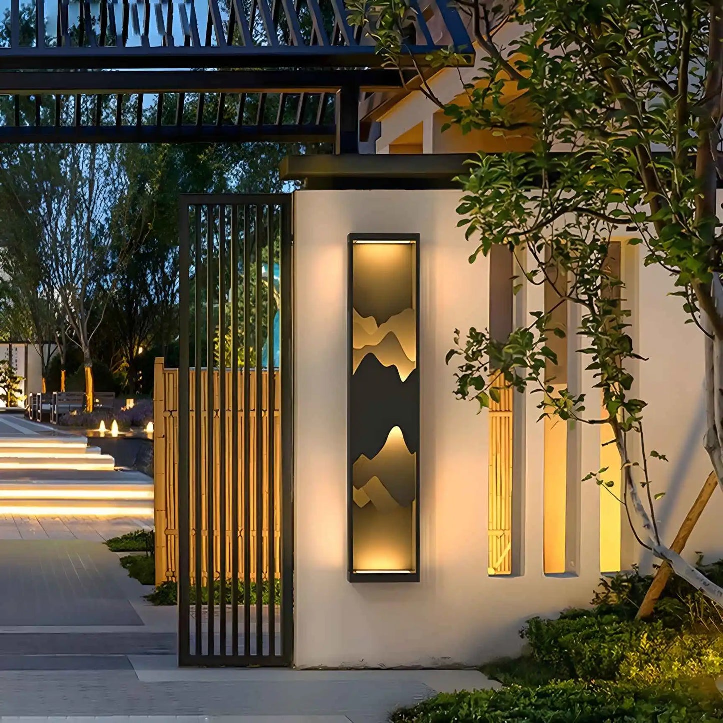 Renee Black Outdoor Waterproof Wall Light - Exterior wall | Lucera Lighting