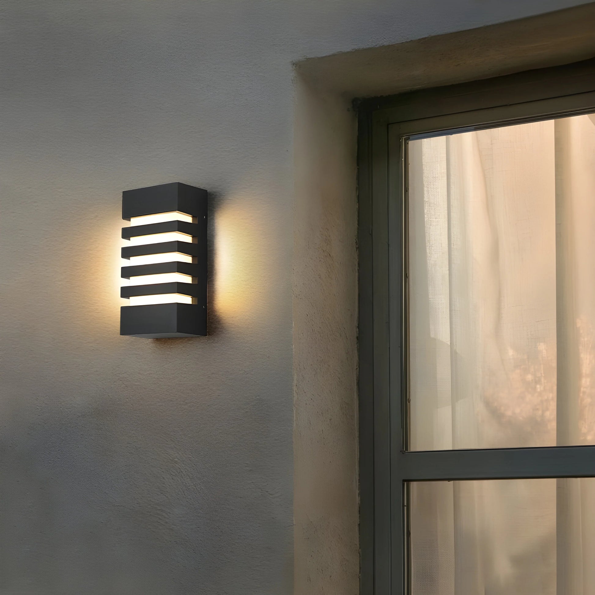 Quinn Outdoor LED Wall Sconce - Exterior wall | Lucera Lighting