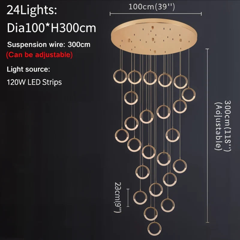 Poppy Gold Ring Pendant Light - Pendant Lights | Lucera Lighting