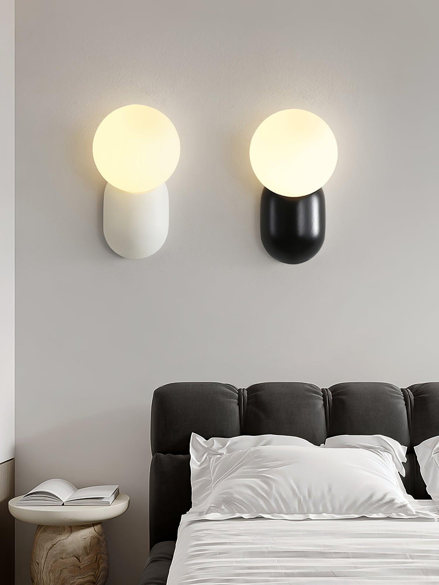 ChicGlow Resin Wall Lamp - Elegant LED Sconce