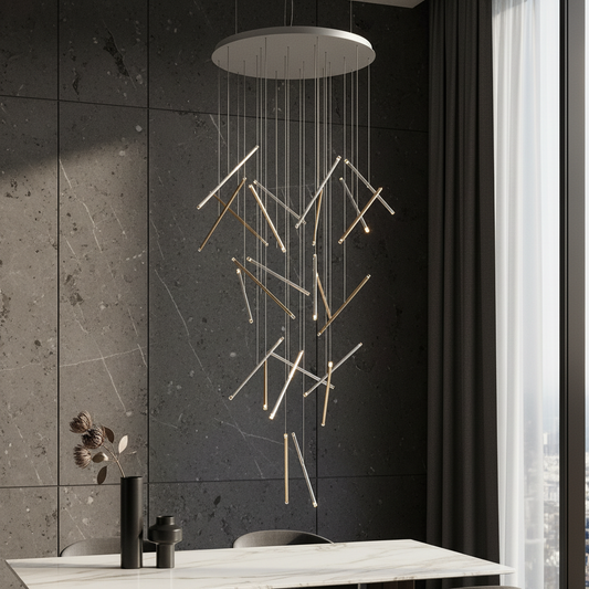 Verbena Long Linear Kitchen Island Pendant Light - Chandeliers | Lucera Lighting