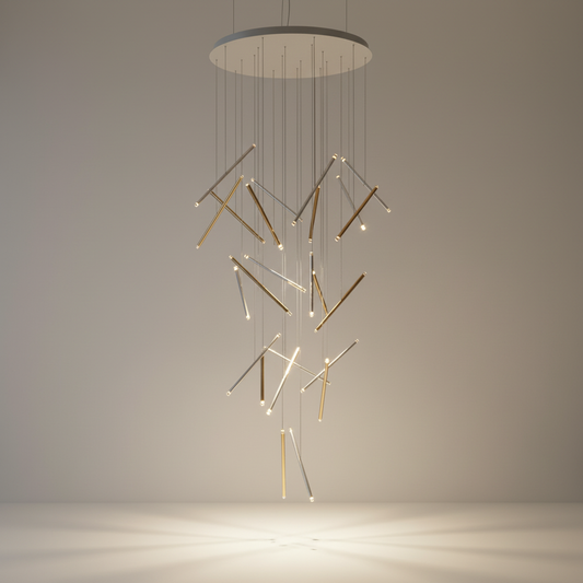 Verbena Long Linear Kitchen Island Pendant Light - Chandeliers | Lucera Lighting