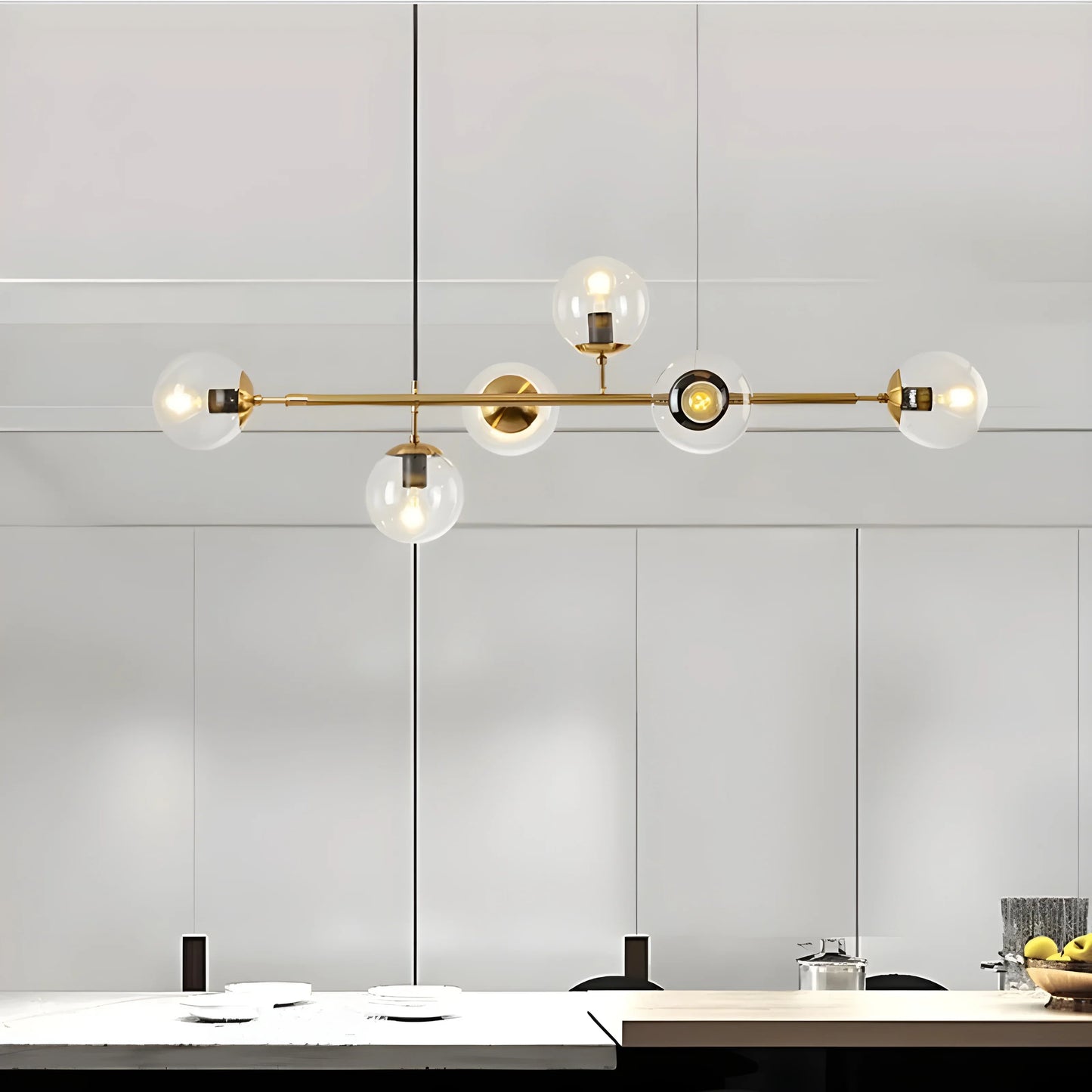 Dag Glass Ball LED Pendant Light for Dining Room - Pendant Lights | Lucera Lighting