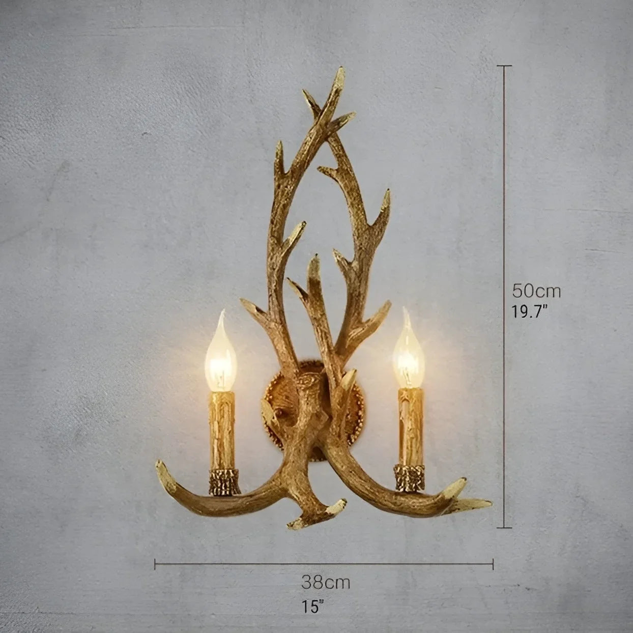 Noli Antlers Wall Sconce - Wall Lights & Sconces | Lucera Lighting
