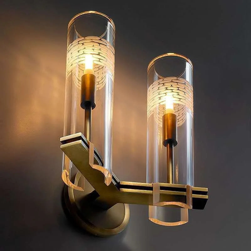 Trellis Glass Wall Lamp Romantic Style - Wall Lights & Sconces | Lucera Lighting