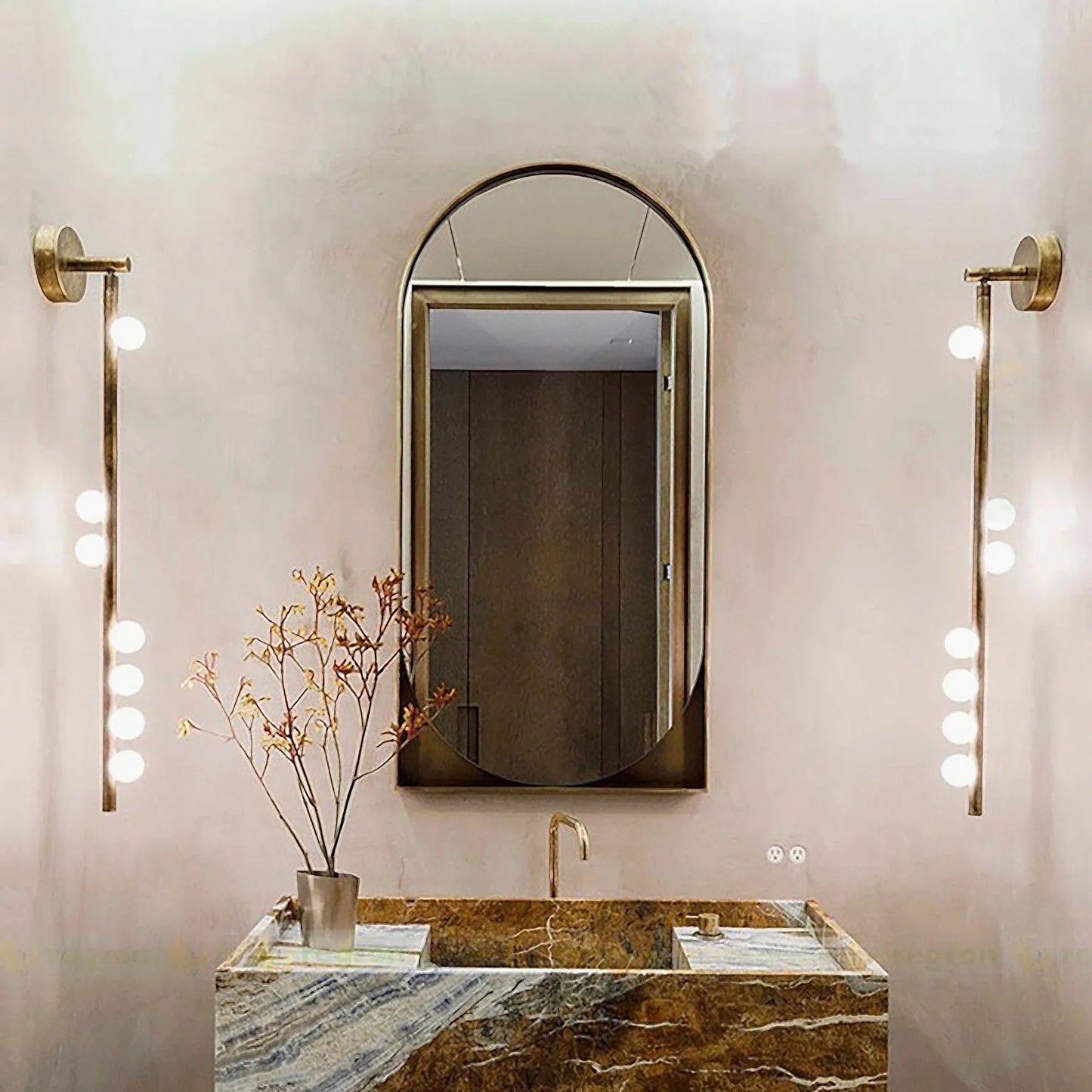 Tremolo Linear Wall Lamp - Polished Chrome & Glass - Wall Lights & Sconces | Lucera Lighting