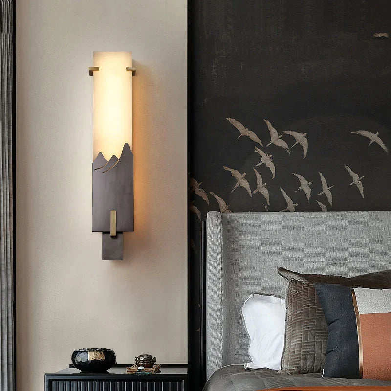 Axonal Antique Marble Wall Lamp - Wall Lights & Sconces | Lucera Lighting