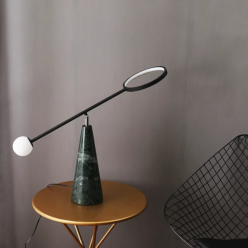 Grazia Marble LED Table Night Lamp - Lamps | Lucera Lighting