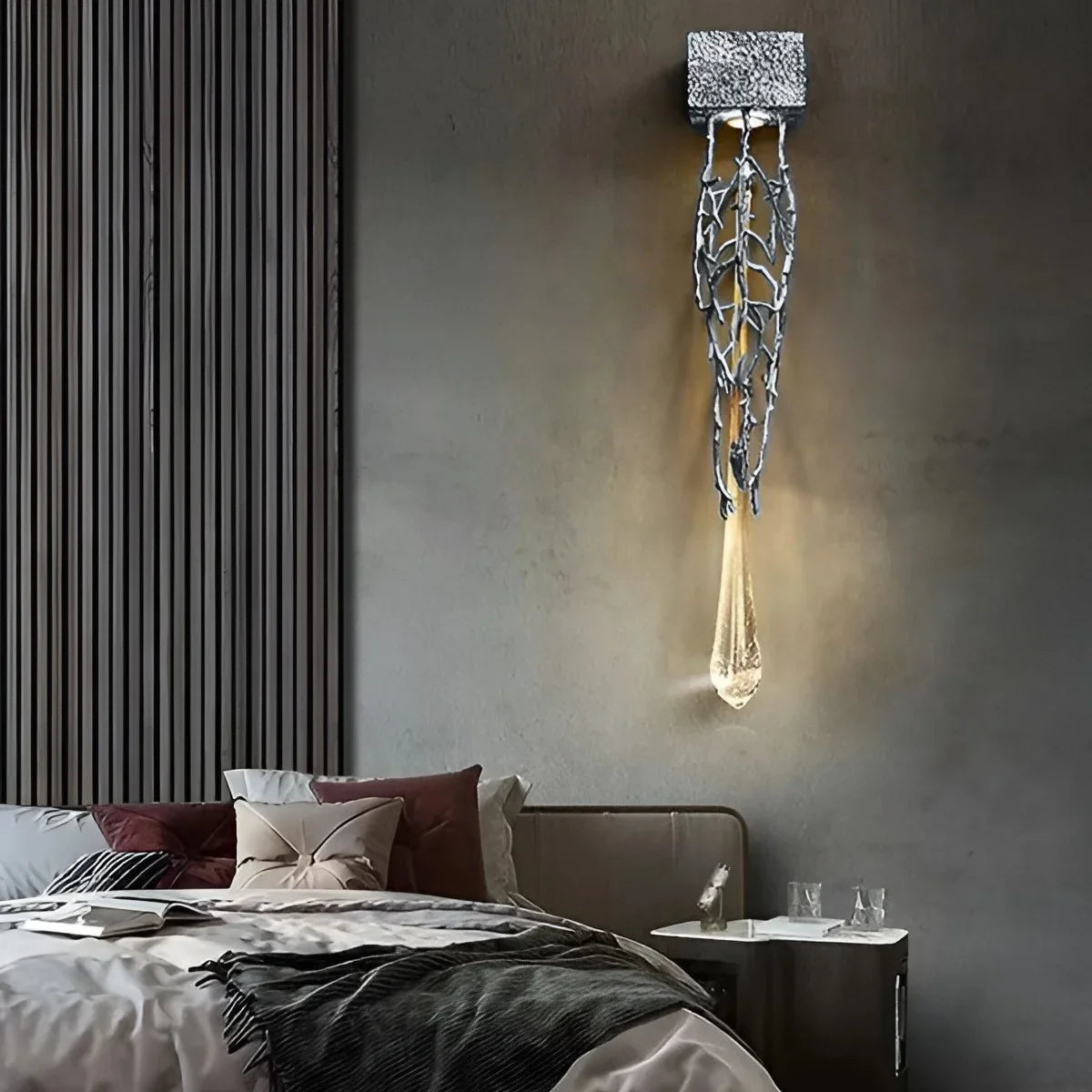 Rallentando LED Crystal Copper Wall Lamp - Wall Lights & Sconces | Lucera Lighting