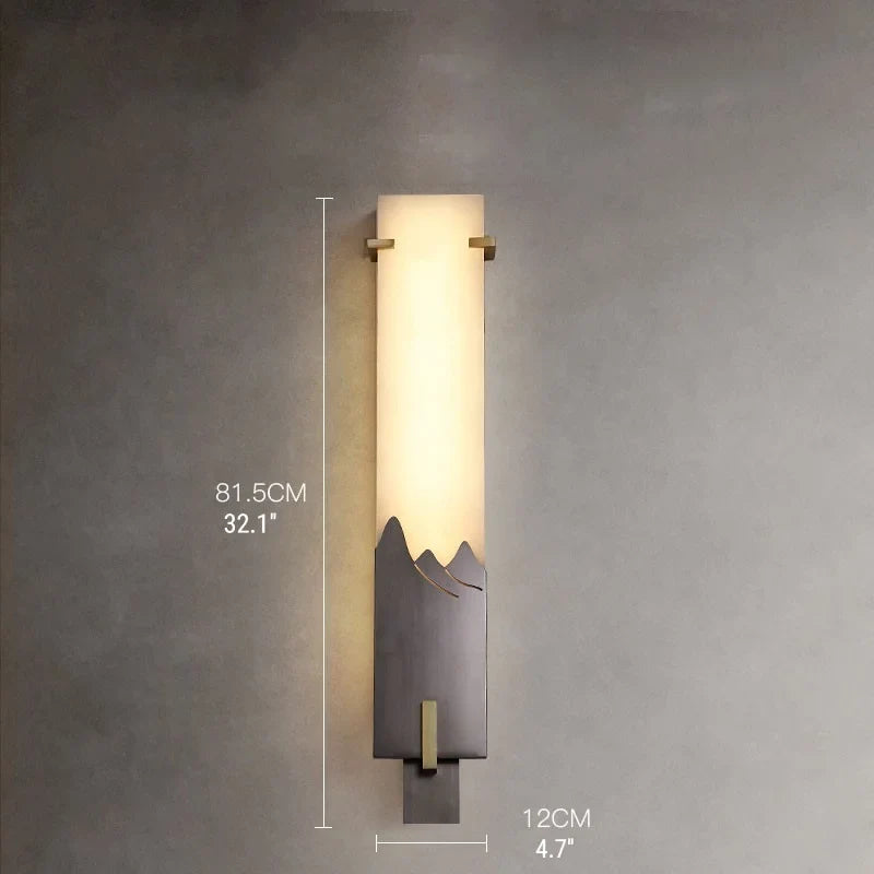 Axonal Antique Marble Wall Lamp - Wall Lights & Sconces | Lucera Lighting