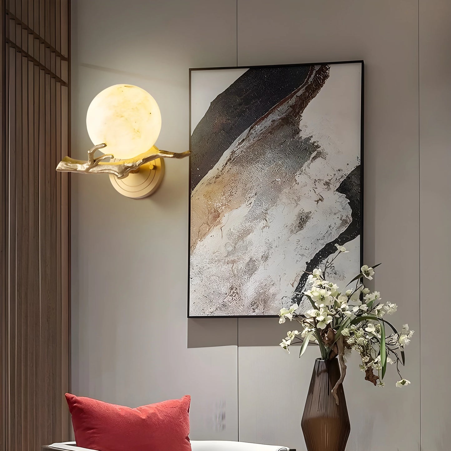 Coda Moon Wall Lamp for Bedroom Living Room - Wall Lights & Sconces | Lucera Lighting
