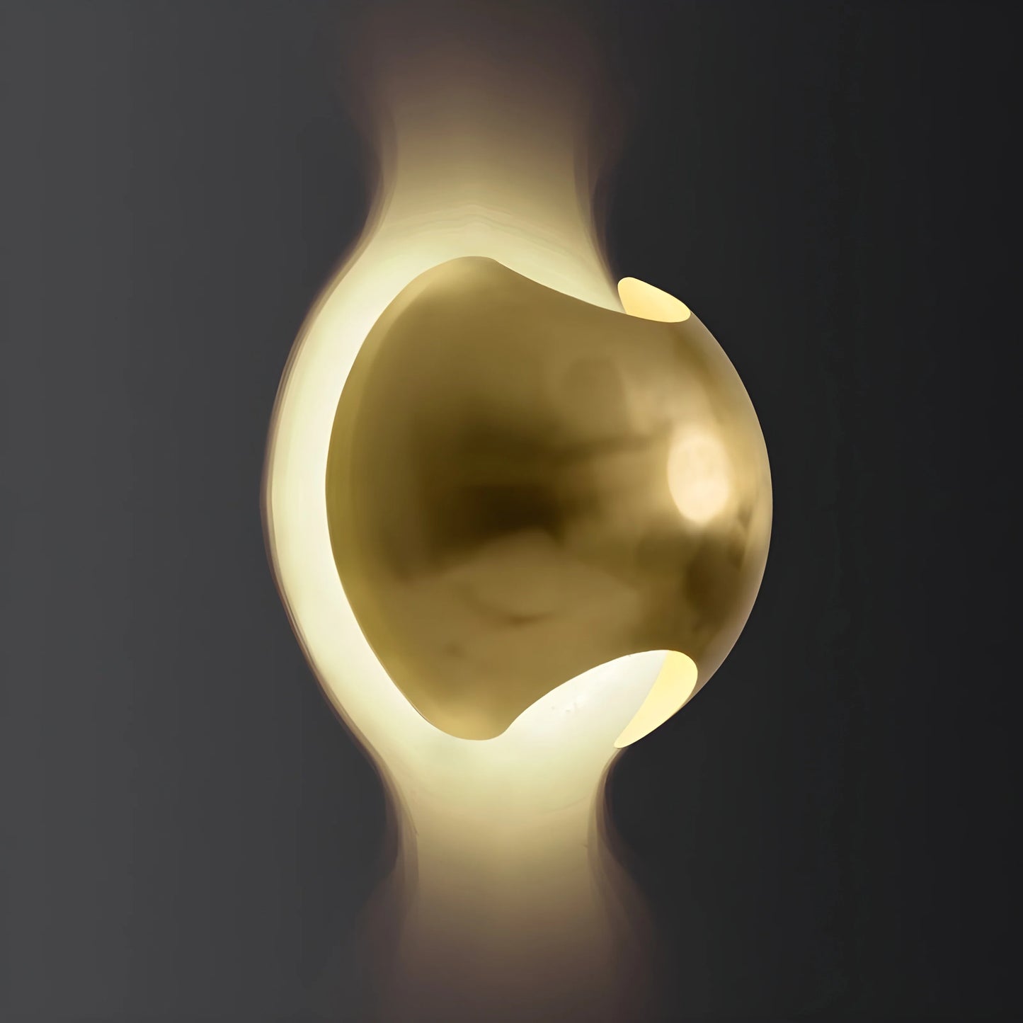 Wenge Semi Sphere Wall Lamp for Living Room - Wall Lights & Sconces | Lucera Lighting
