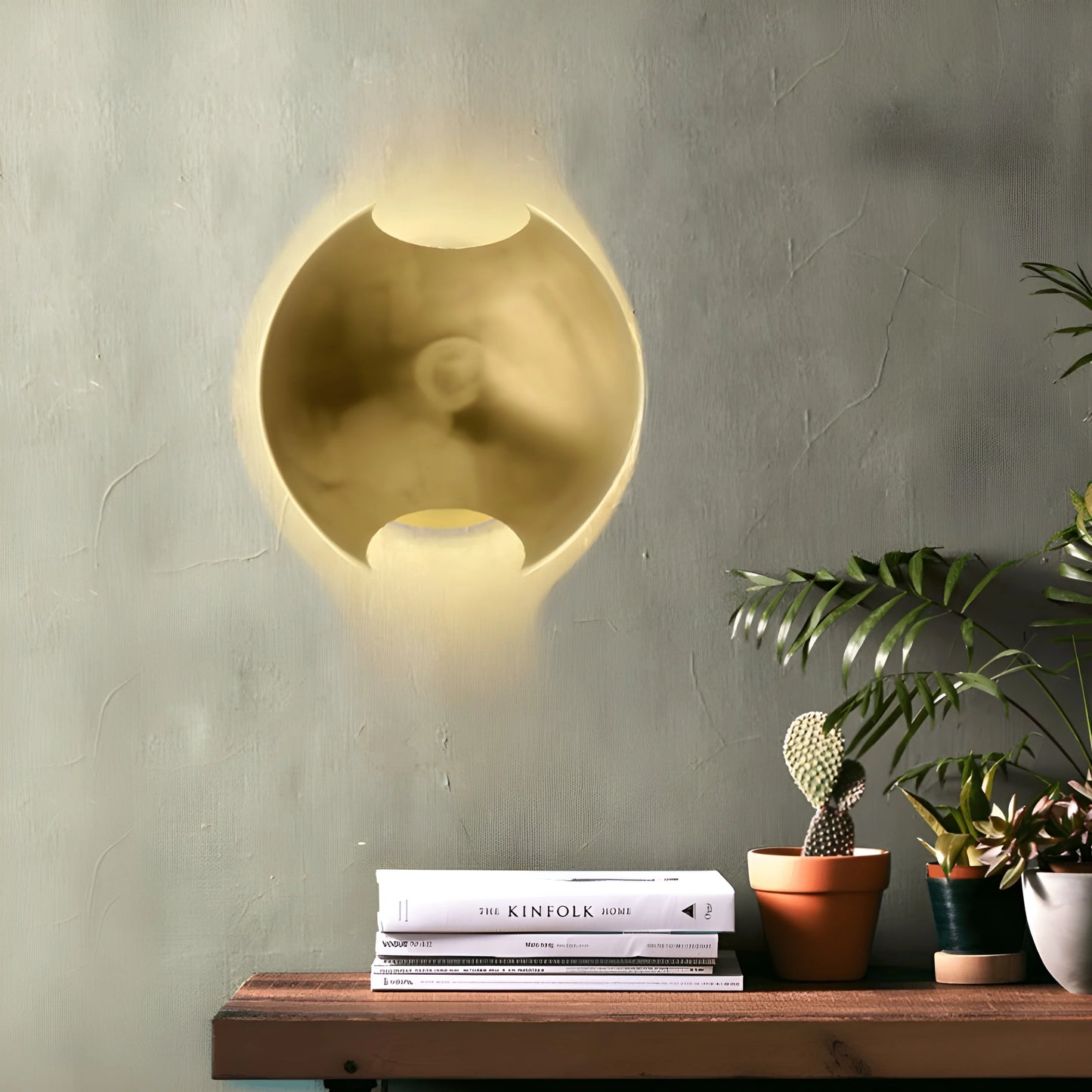 Wenge Semi Sphere Wall Lamp for Living Room - Wall Lights & Sconces | Lucera Lighting
