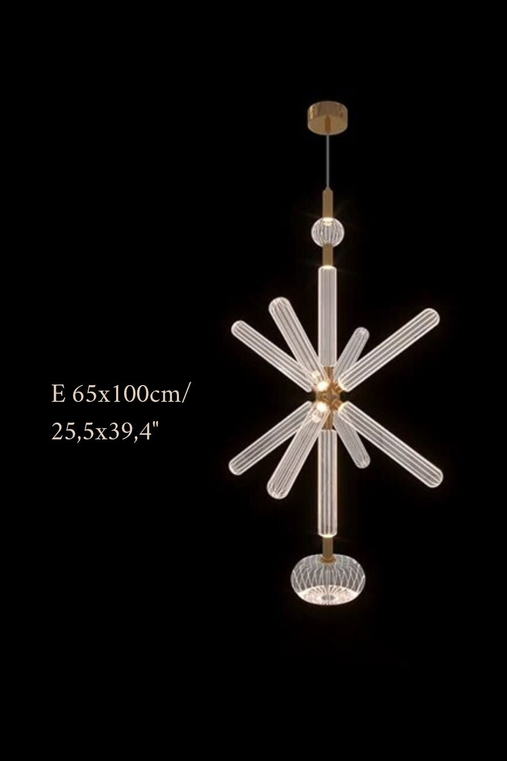 Zeal Glass Chandelier for Staircase - Chandeliers | Lucera Lighting